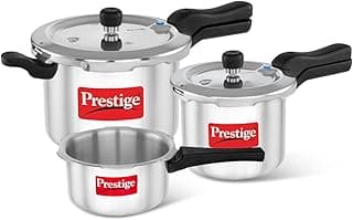 Prestige Aluminium Pressure Cooker Combo Set
