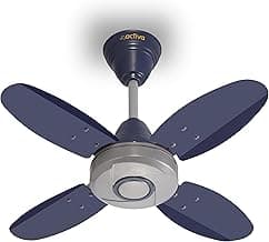 ACTIVA ORNET 600mm Ceiling Fan - High Speed, Silver Blue