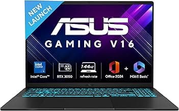 ASUS Gaming Laptop V16 - Intel Core i5, RTX 3050, 16GB RAM