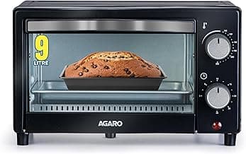 AGARO Marvel 9L OTG Oven, 800W Compact Toaster Griller
