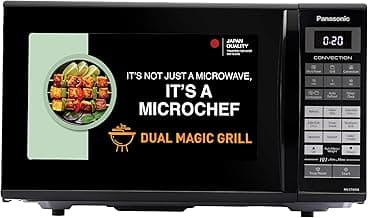Panasonic 27L Convection Microwave Oven - Black Mirror