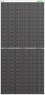 WAAREE II Single Solar Panel II 550 Watt Bifacial Mono Perc Solar Panel II 144 Half-Cut Cell,II 49.91 Voc III 21.36A II 30 Years Performance Warranty II (Bi-55-550-Pack of 1)