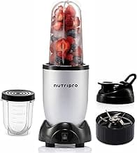 NutriPro Juicer Mixer Grinder, 500W, 2 Jars, Silver