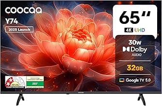 coocaa 65" Frameless UHD 4K Smart Google TV 65Y74